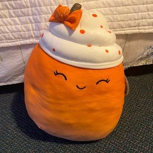Squishmallows Kendla the Pumpkin Latte 14” Plush NWT